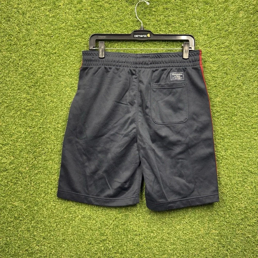 Abercrombie & Fitch Shorts Mens Small A&F Saturday Pleated Blue Sweat Shorts NWT